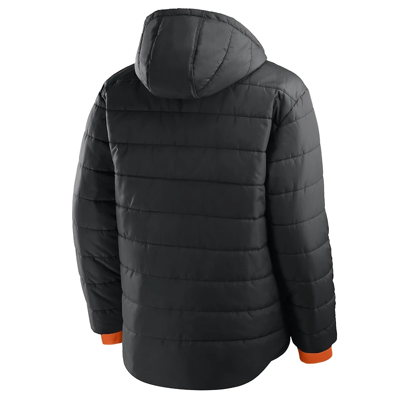 Veste à capuche zippée intégrale Fanatics noire pour homme, modèle Bengals de Cincinnati