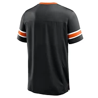 T-shirt col V premium Hashmark noir Fanatics pour homme, Cincinnati Bengals Hometown