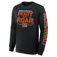 Men's Fanatics Black Cincinnati Bengals Hometown Sweep Legacy Long Sleeve T-Shirt