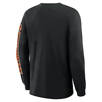 Men's Fanatics Black Cincinnati Bengals Hometown Sweep Legacy Long Sleeve T-Shirt