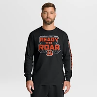 Men's Fanatics Black Cincinnati Bengals Hometown Sweep Legacy Long Sleeve T-Shirt