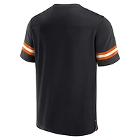 T-shirt noir à col en V Fanatics pour hommes des Bengals de Cincinnati jersey