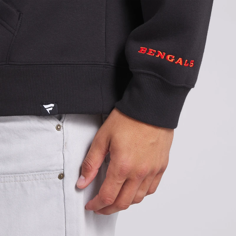 Sweat à capuche en polaire noir Cincinnati Bengals Legacy pour hommes Fanatics