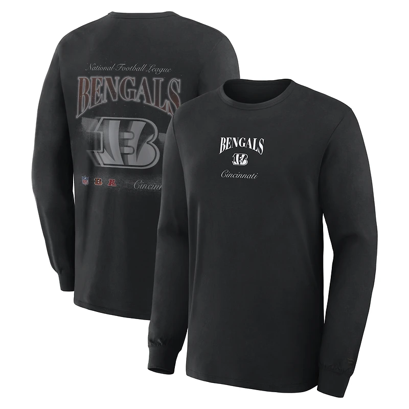 Men's Fanatics  Black Cincinnati Bengals Midnight Falls Long Sleeve T-Shirt