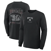 Men's Fanatics  Black Cincinnati Bengals Midnight Falls Long Sleeve T-Shirt