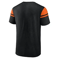 T-shirt noir fanatiques pour hommes des Bengals de Cincinnati Old School Play Slub
