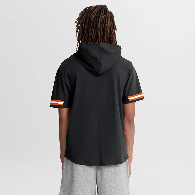 Men's Fanatics Black Cincinnati Bengals Optimal Play Short Sleeve Hooded T-Shirt