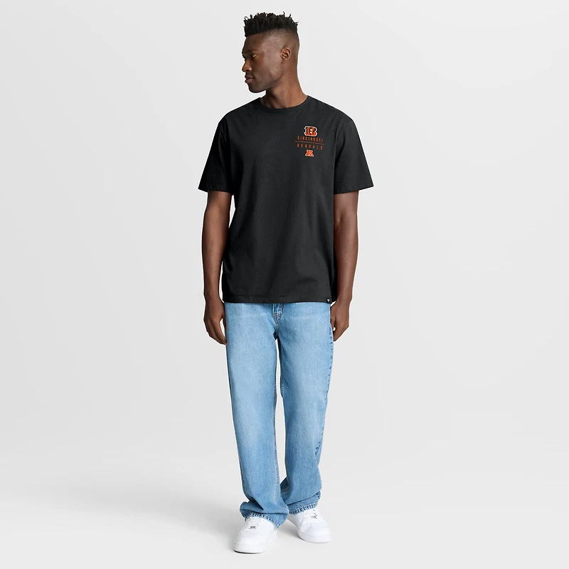 T-shirt noir Fanatics pour homme, motif Legacy des Bengals de Cincinnati