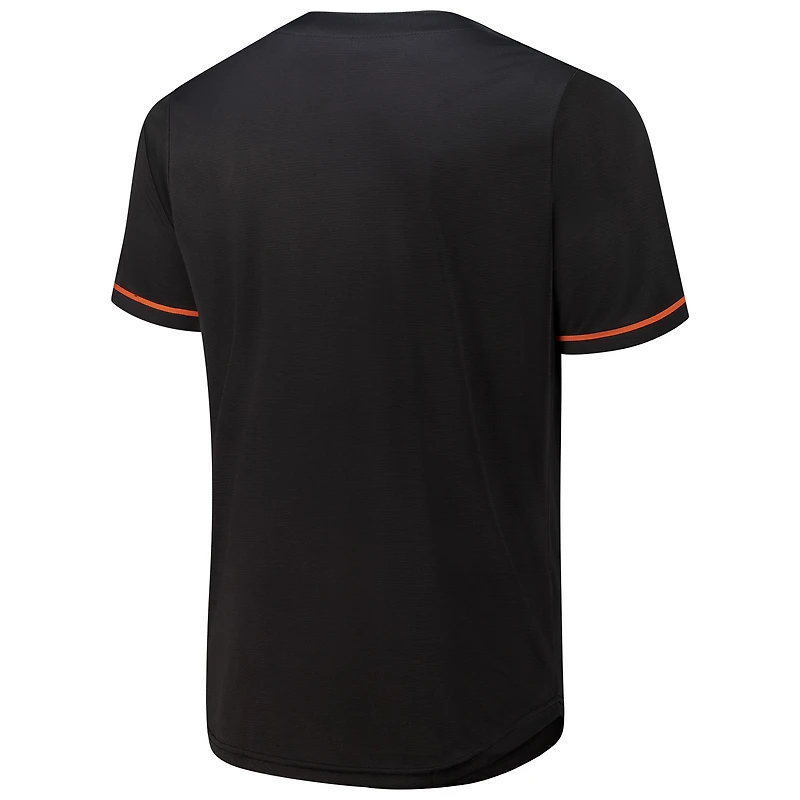 Men's Fanatics Black Cincinnati Bengals Pop Full-Button Jersey