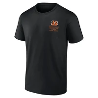 T-shirt noir Fanatics pour hommes, Cincinnati Bengals Repeat Stats