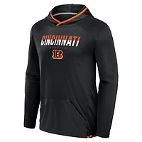 Men's Fanatics Black Cincinnati Bengals Transitional Defender Hoodie Long Sleeve T-Shirt