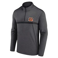Pull à fermeture éclair quart de tour Fanatics pour homme, couleur charbon