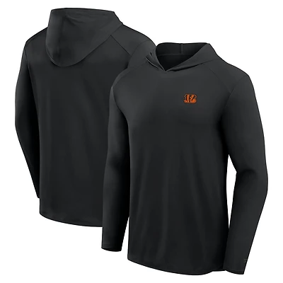 T-shirt à capuche manches longues Fanatics gris Cincinnati Bengals Front Office Power Mono pour hommes