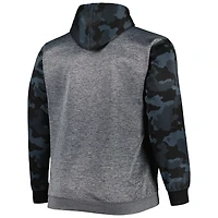Chandail à capuchon camouflage Big & Tall Fanatics Heather Charcoal pour hommes des Bengals de Cincinnati