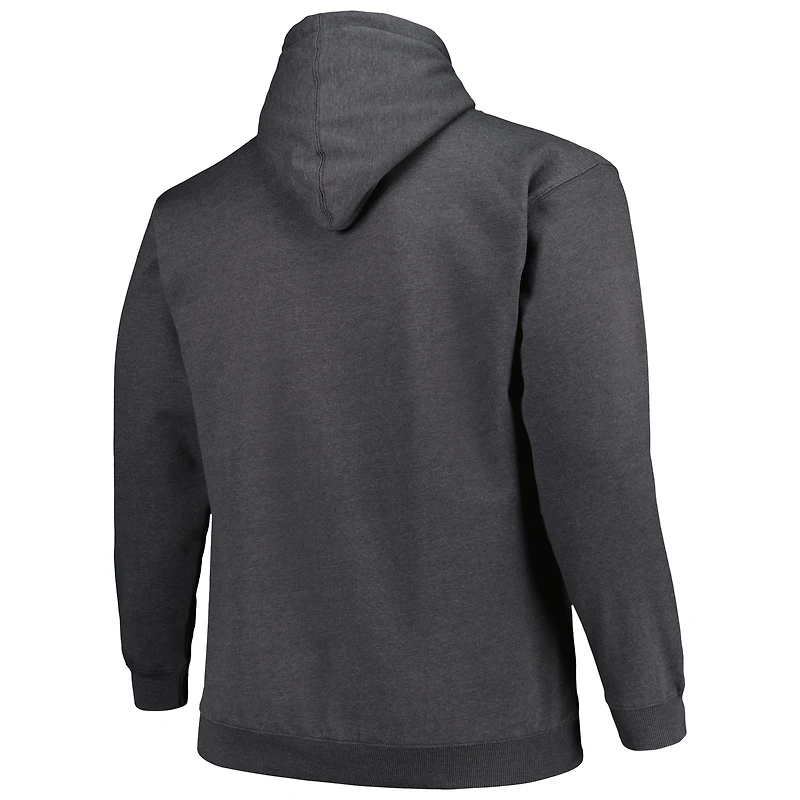 Chandail à capuchon Fanatics Heather Charcoal pour hommes, Cincinnati Bengals, Big & Tall