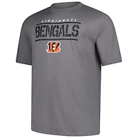 Men's Fanatics Heather Gray Cincinnati Bengals Big & Tall Top Notch T-Shirt