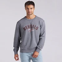 Sweat-shirt à enfiler en tissu éponge Cincinnati Bengals Heather Grey Fanatics pour homme
