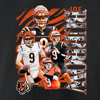 T-shirt graphique Fanatics Joe Burrow pour hommes, joueur notoire des Bengals de Cincinnati, noir