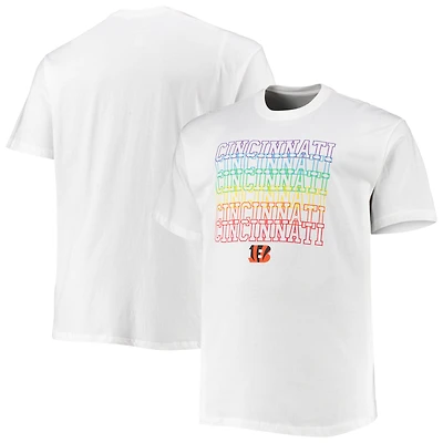 Men's Fanatics White Cincinnati Bengals Big & Tall City Pride T-Shirt