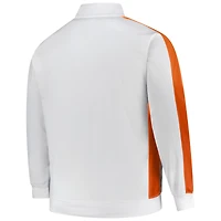 Men's Fanatics White Cincinnati Bengals Big & Tall Tricot Full-Zip Track Jacket