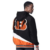 Men's G-III Sports by Carl Banks Black/Charcoal Cincinnati Bengals Dual Threat Reversable Full-Zip Hooded Jacket