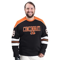 Sweat-shirt ras du cou adaptatif Lord Stanley G-III Sports by Carl Banks pour homme, noir, des Bengals de Cincinnati