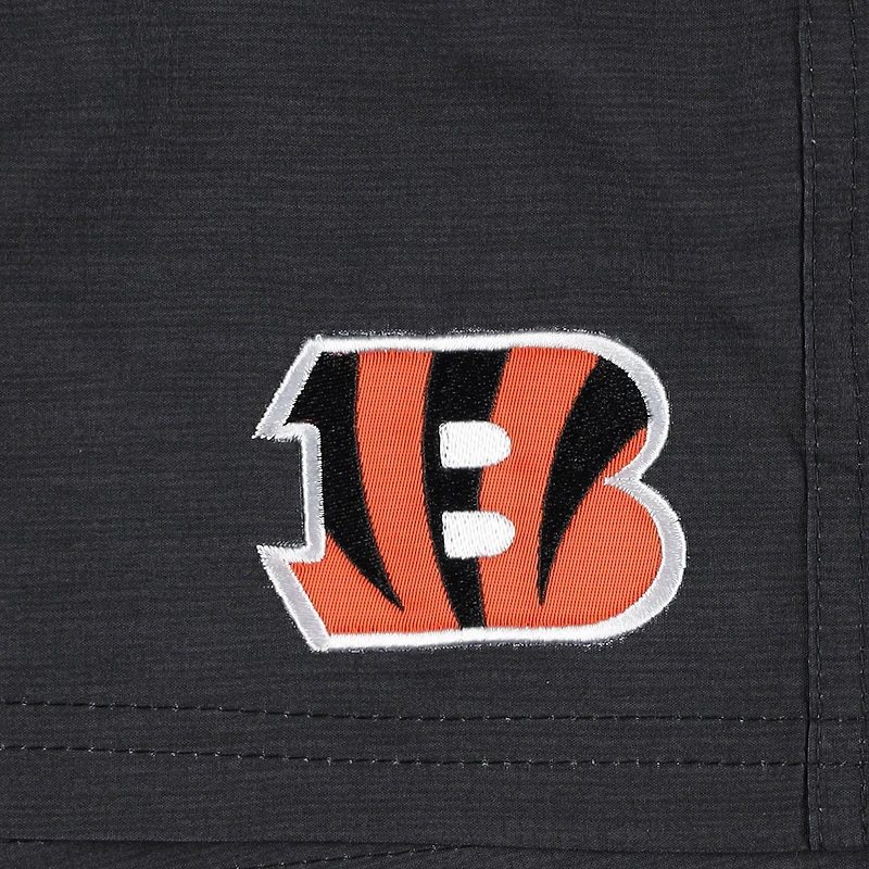 Short de bain Cincinnati Bengals Coastline Volley G-III Sports by Carl Banks pour homme Noir