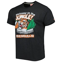 Men's Homage Charcoal Cincinnati Bengals Stadium Tri-Blend T-Shirt