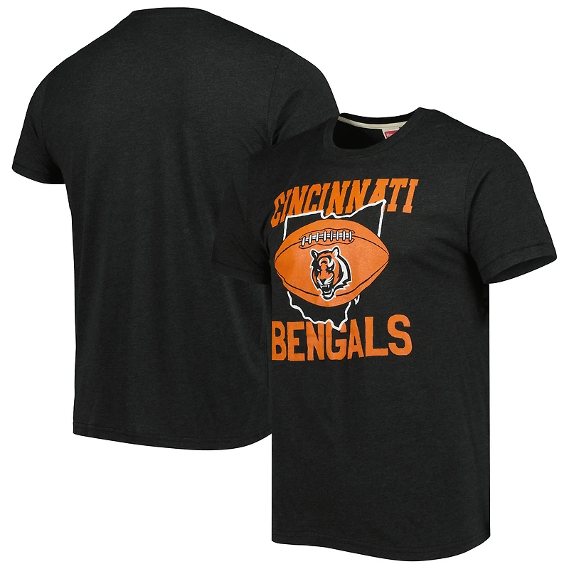 T-shirt Hommage Cincinnati Bengals Hyper Local Anthracite triple mélange pour homme