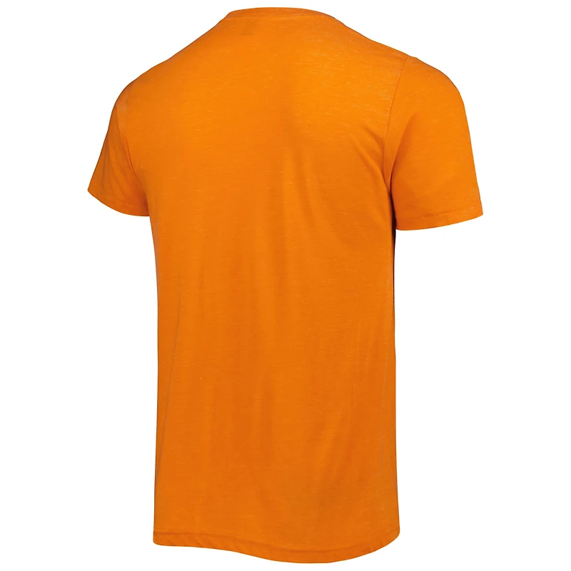 T-shirt tri-blend NFL Blitz Player Hommage Joe Burrow pour homme, orange chiné, Cincinnati Bengals