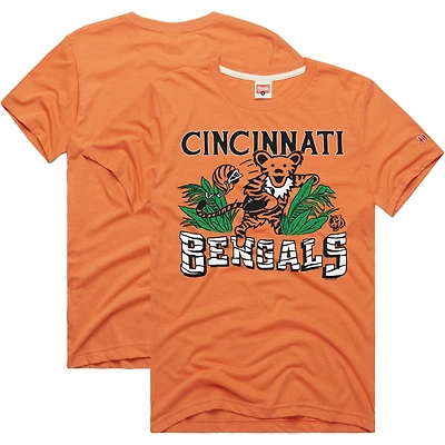 Men's Homage  Orange Cincinnati Bengals NFL x Grateful Dead Tri-Blend T-Shirt