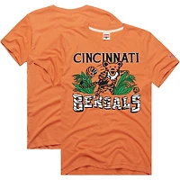 Men's Homage  Orange Cincinnati Bengals NFL x Grateful Dead Tri-Blend T-Shirt
