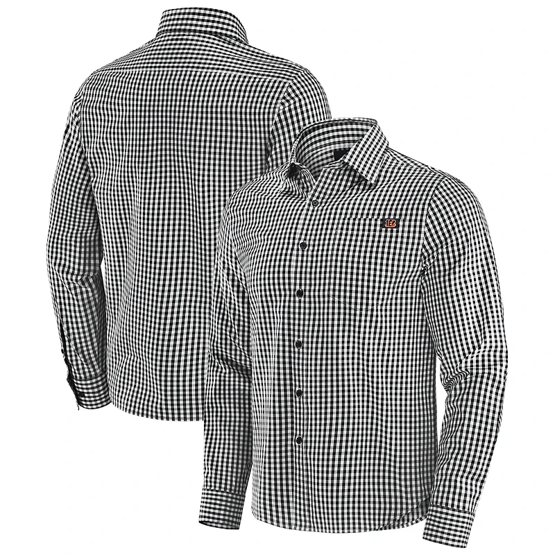 Chemise boutonnée à manches longues pour homme J. Palmer Black Cincinnati Bengals Dual Threat