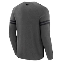 Sweat-shirt à manches longues raglan tri-blend gris chiné foncé J. Palmer pour homme, des Bengals de Cincinnati