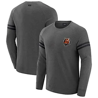 Men's J. Palmer Dark Heather Gray Cincinnati Bengals Players Lounge Raglan Tri-Blend Sweatshirt