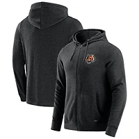 Men's J. Palmer Dark Heather Gray Cincinnati Bengals Players Lounge Tri-Blend Full-Zip Hoodie