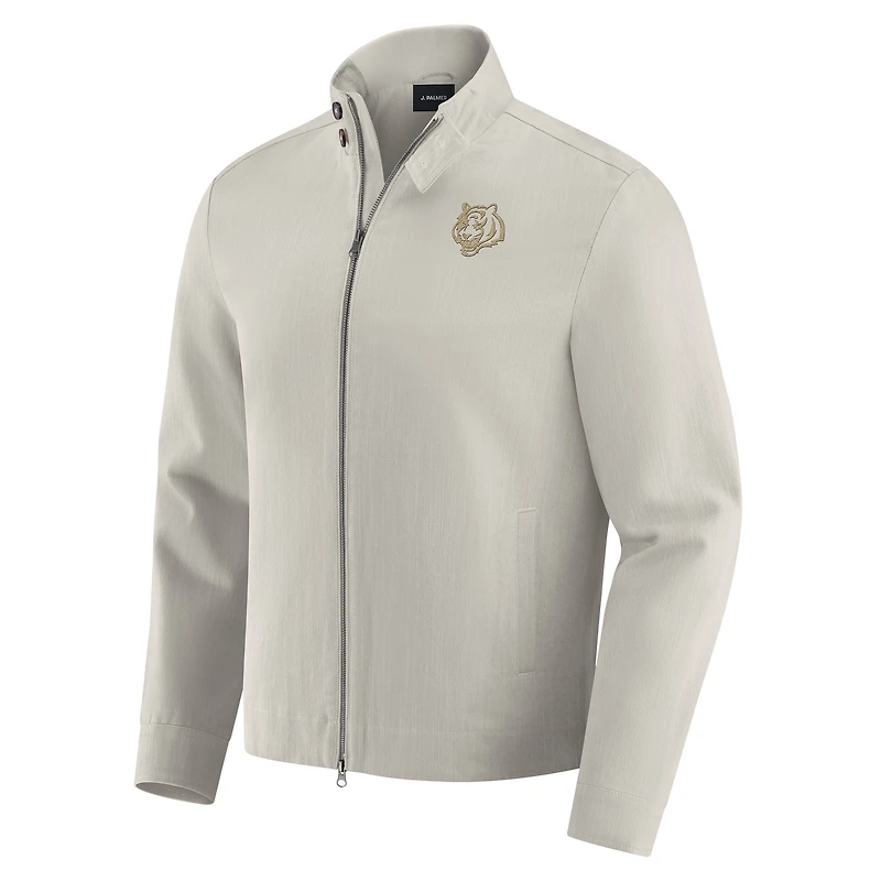 Veste zippée intégrale Air Raid grise J. Palmer pour homme des Bengals de Cincinnati