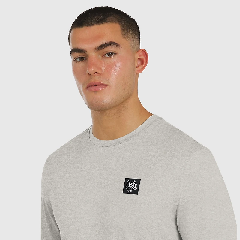 T-shirt à manches longues gris J. Palmer pour homme, équipe des Bengals de Cincinnati