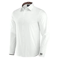 Chemise boutonnée à manches longues pour homme J. Palmer Cincinnati Bengals Man-In-Motion blanche