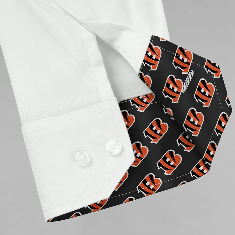Men's J. Palmer White Cincinnati Bengals Man-In-Motion Long Sleeve Button-Up Dress Shirt