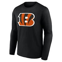 Men's Logo Athletic Black Cincinnati Bengals Primary Long Sleeve T-Shirt