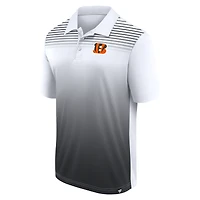 Men's Logo Athletic White Cincinnati Bengals Sandlot Game Polo
