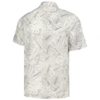 Chemise boutonnée de fête à imprimé Monstera délavé au sable des Bengals Cincinnati Margaritaville pour hommes
