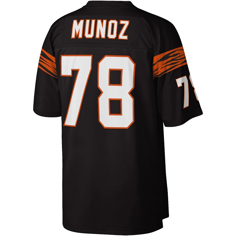 Men's Mitchell & Ness Anthony Muñoz Black Cincinnati Bengals Legacy Replica Jersey