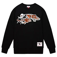 Men's Mitchell & Ness Black Cincinnati Bengals Basic Fleece Pullover Sweatshirt