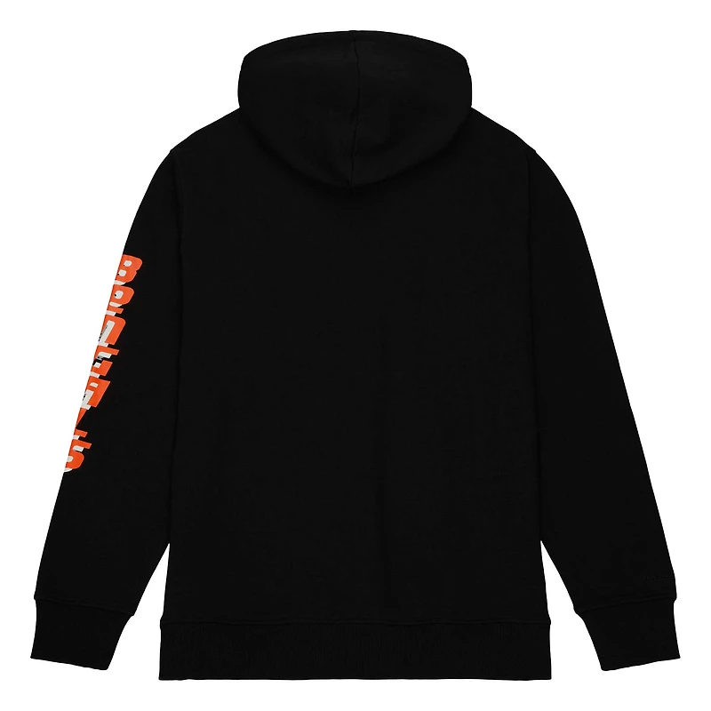 Sweat à capuche noir Mitchell & Ness Cincinnati Bengals Gridiron Classics Big Face 7.0 pour hommes