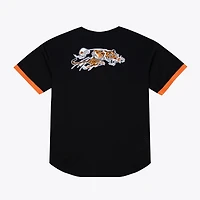 Men's Mitchell & Ness  Black Cincinnati Bengals Head Coach Mesh Full-Button Fashion Jersey