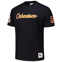 Men's Mitchell & Ness Chad Johnson Black Cincinnati Bengals Retired Player Nickname T-Shirt