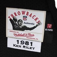 Mitchell & Ness Ken Riley noir Cincinnati Bengals 1981 authentique maillot de joueur retraité