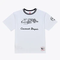 T-shirt Mitchell & Ness blanc Cincinnati Bengals Arctic pour homme